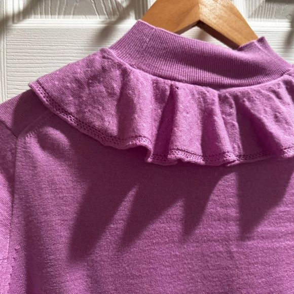 J. Crew Knitted Purple Cowl Neck Sweater - Picture 6 of 11
